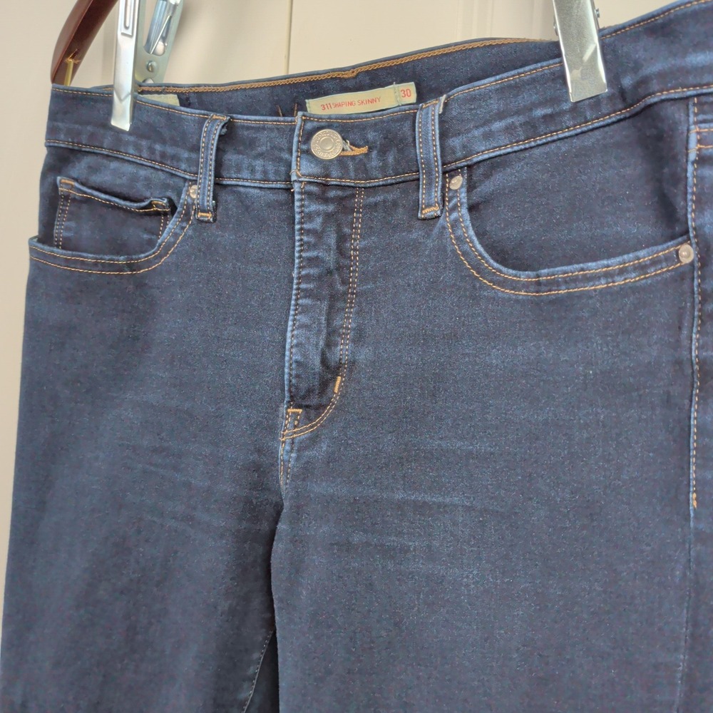 Levis Premium 311 Shaping Skinny Jeans Dark Wash Indigo W30 L32 Classic Stretchy